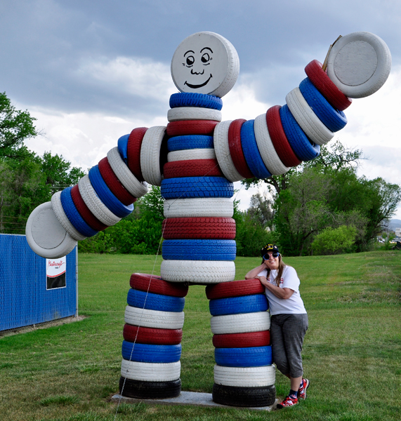 Karen Duquette and Tire Man